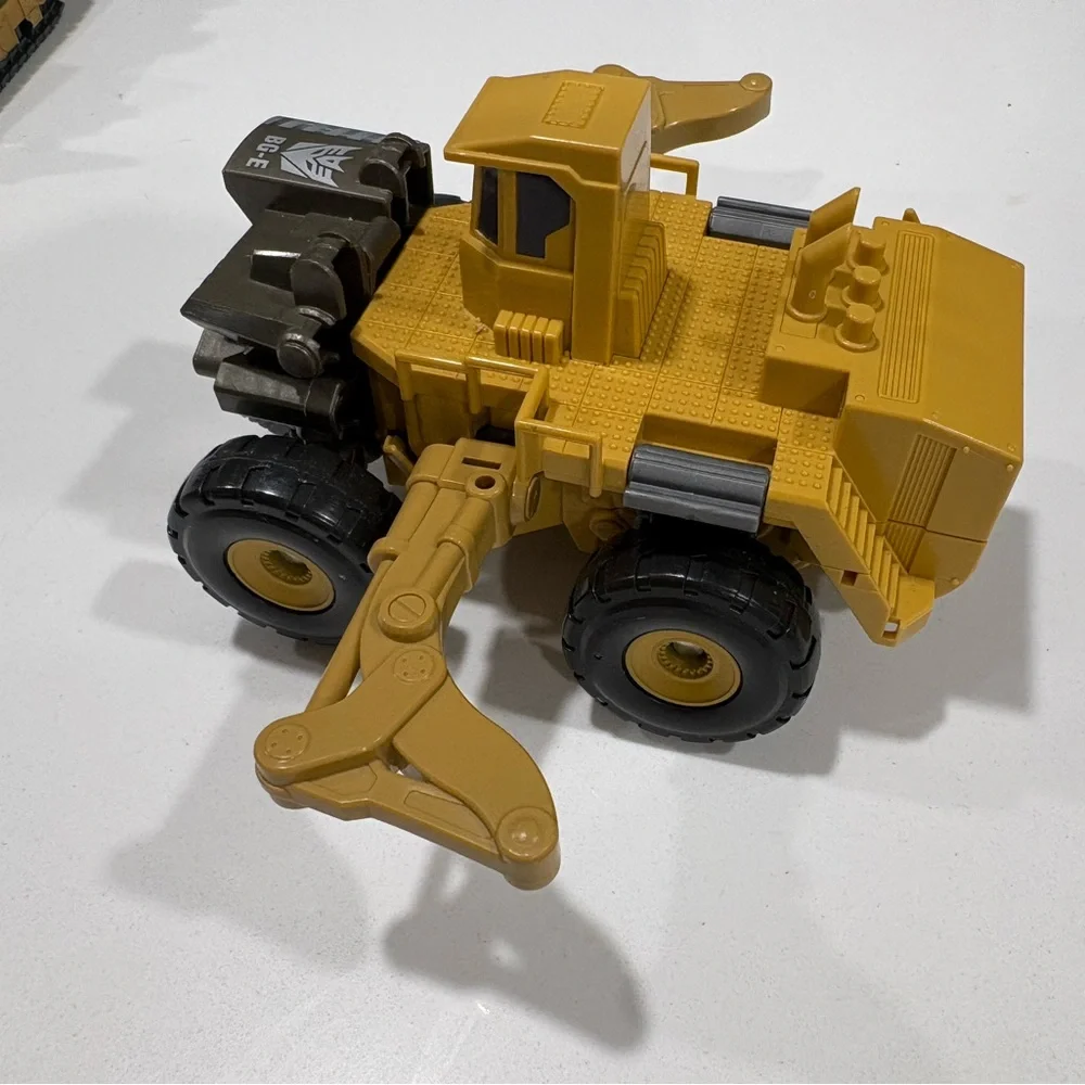 Yellow and Black Construction Vehicle Toy Set